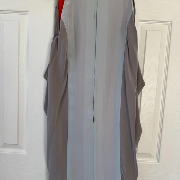 BCBGMaxAzria Vibrant Orange and Gray Dress - Picture 8 of 8